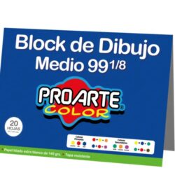 Block de Dibujo N°99 1/8 20 Hojas PROARTE