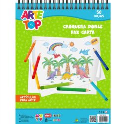 Croquera Doble Faz Tamaño Carta 50 Hojas ARTE TOP