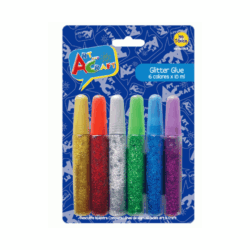 Set Glitter Glue 6 Colores, perfecto para agregar brillo a scrapbooking, tarjetas y proyectos creativos. Colores vibrantes y efectos deslumbrantes.