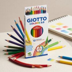 Set Lápices Madera 12 Colores Largos 3.0 GIOTTO