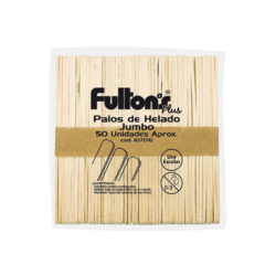 Palos de Helados Jumbo en madera natural, perfectos para proyectos creativos y manualidades. Resistente, fácil de personalizar y ecológico.