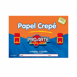 Carpeta de papel crepe con diseño único, perfecta para organizar y presentar documentos de manera creativa.