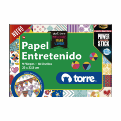 Papel Entretenido de colores brillantes, perfecto para niños y adultos en actividades de arte, scrapbooking y manualidades. Flexible y fácil de manipular.
