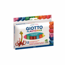 Set de plasticina 12 colores, suave y fácil de moldear, perfecto para actividades creativas de niños, fomentando la imaginación y habilidades manuales.