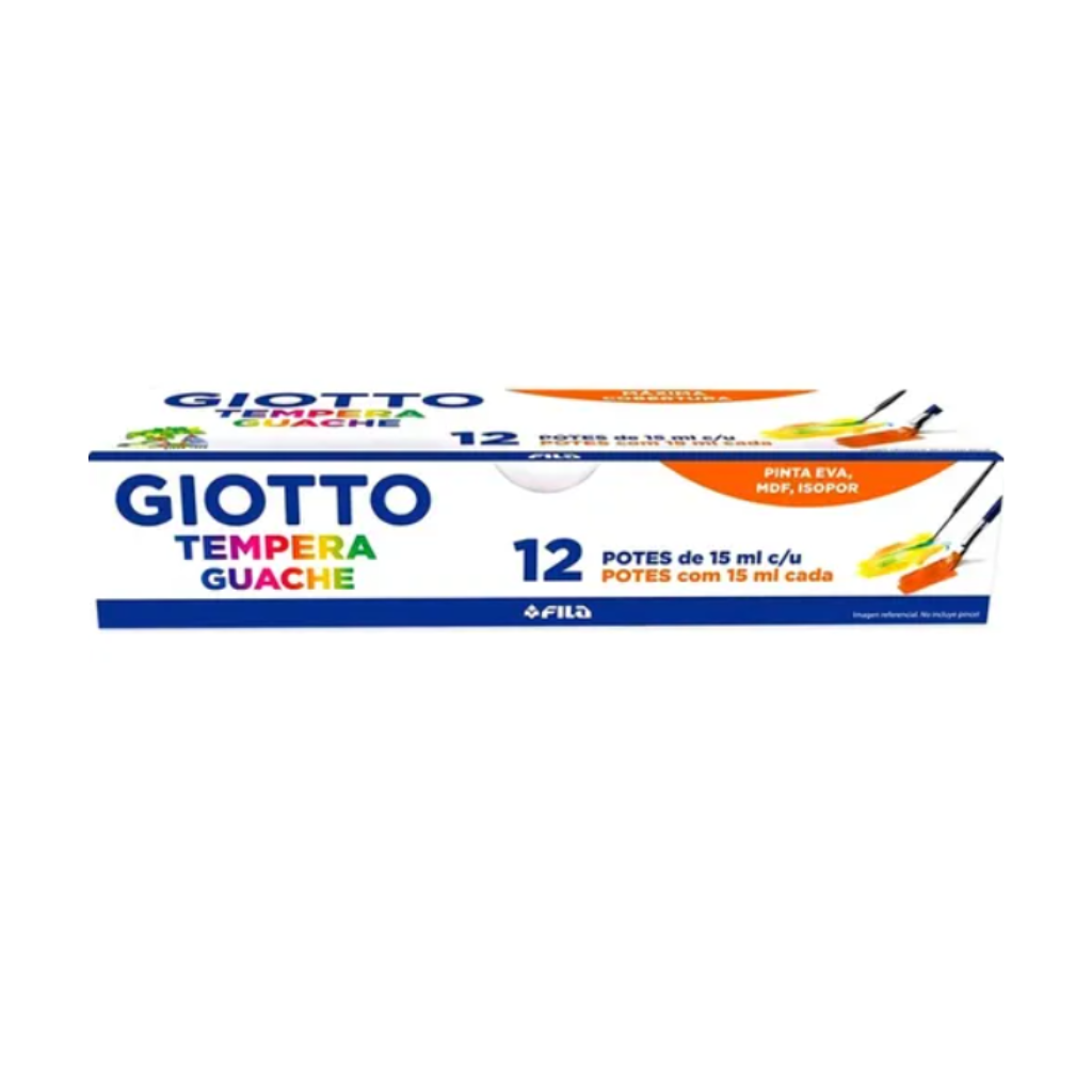 Témpera Guache 12 Colores 15 ml GIOTTO