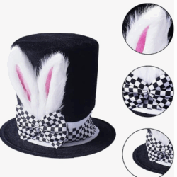 Set sombrero y Reloj Conejo Blanco T Estándar