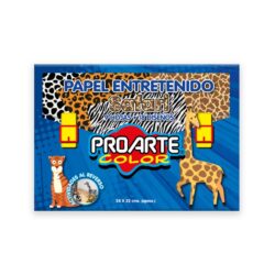 Carpeta de papel con ilustraciones de animales del safari, perfecta para actividades educativas y creativas para niños.