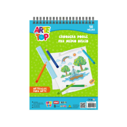 Croquera Doble Faz Medio Oficio 16 x 22 Cm 50 Hojas ARTE TOP