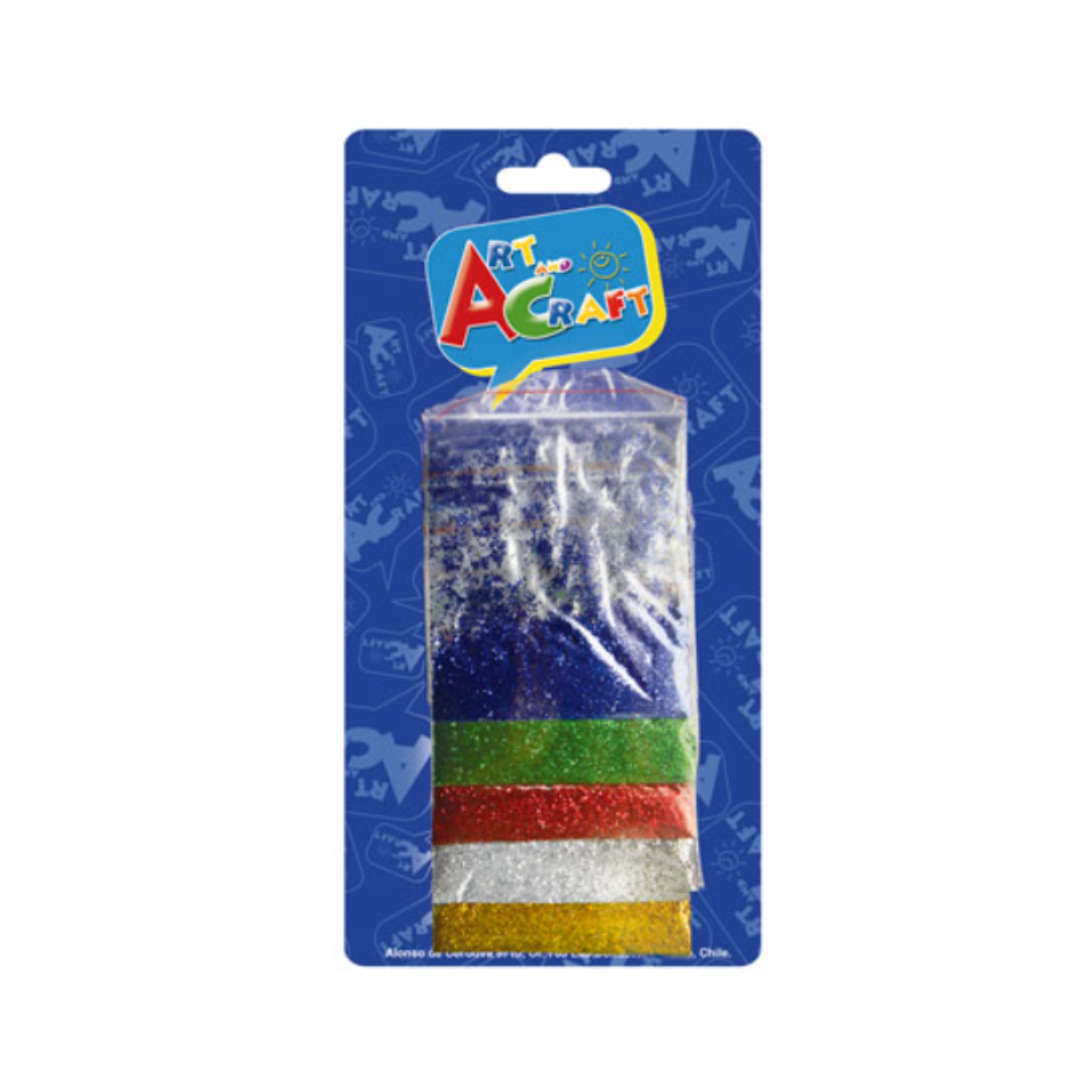 Bolsitas Escarcha 5 Colores ART&CRAFT