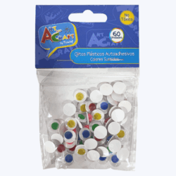 Ojitos Locos Colores Surtidos Autoadhesivos 60 Pcs Art & Craft