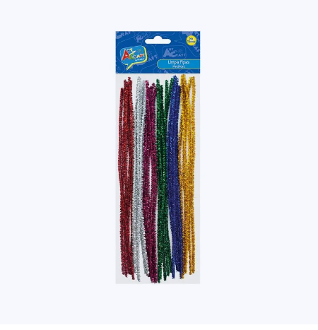 Limpia Pipas Metalicos Bolsa 30 Pcs Art & Craft