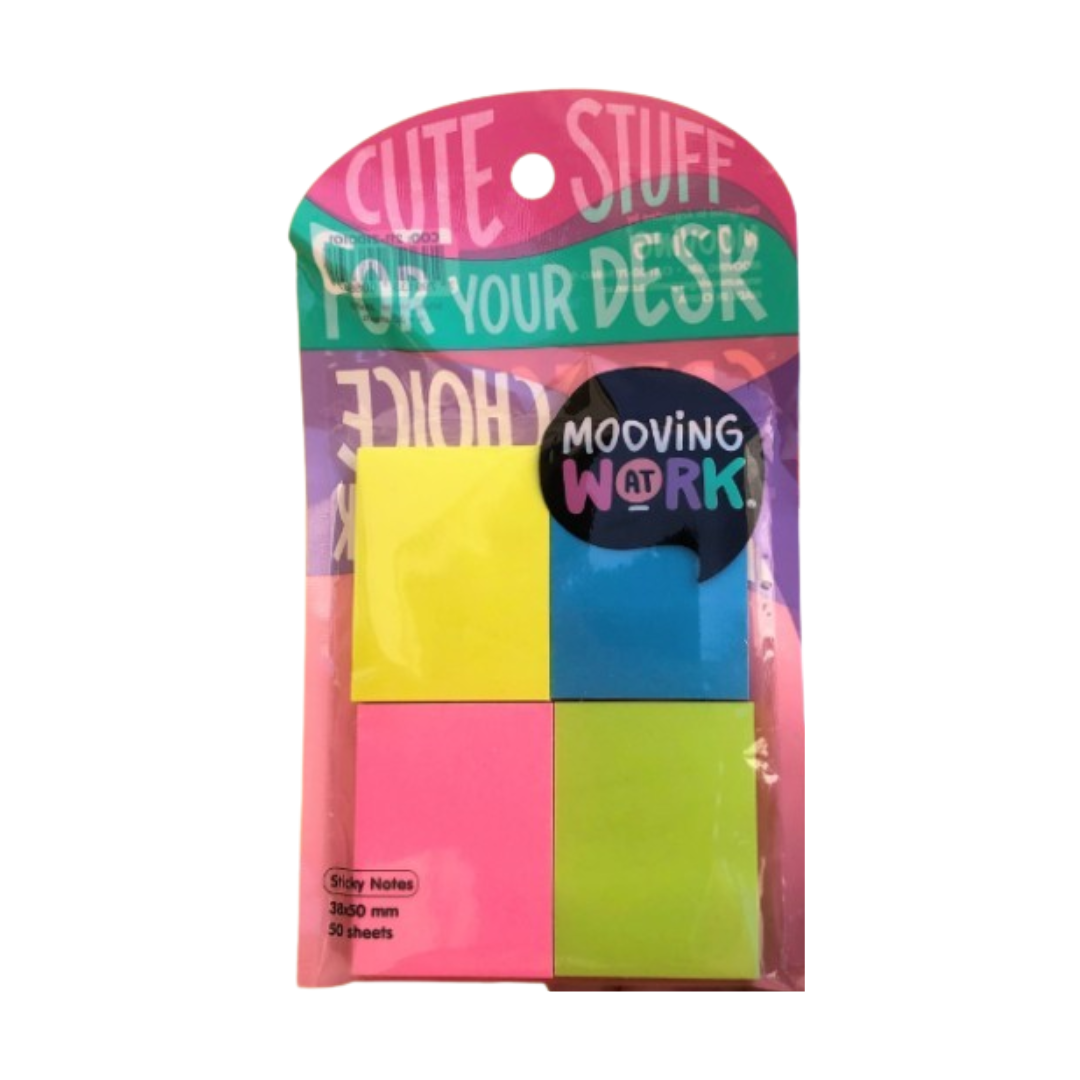 Notas Adhesivas 4 Colores MOOVING