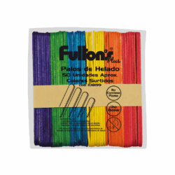 Palos de Helados Madera Colores 50 Unidades FULTONS