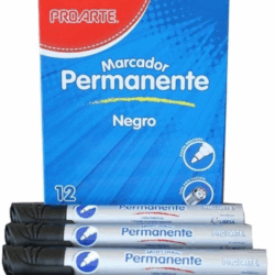 Marcador Permanente Negro Punta Biselada PROARTE