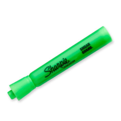 Destacador Sharpie Tank Smear Guard Punta Biselada Verde SHARPIE