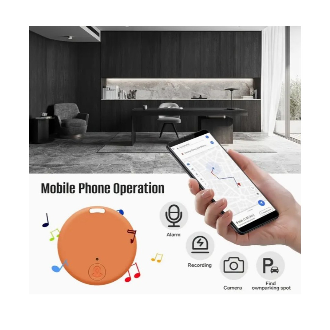 Dispositivo rastreador compatible con iOS y Android, con protector de silicona - Imagen 2