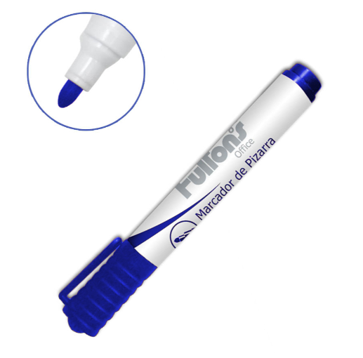 Marcador Pizarra Punta Redonda Azul FULTONS