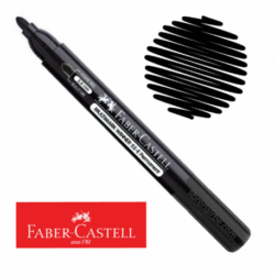 Plumón Permanente Negro Winner 52-E FABER CASTEL
