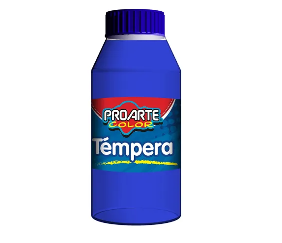 Tempera Proarte 250 ml Color Azul Pacífico