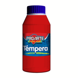 Tempera Proarte 250 ml Color Rojo