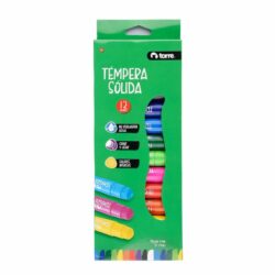 Tempera solida 12 unidades TORRE