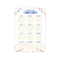 Calendario Cumpleaños Imantado