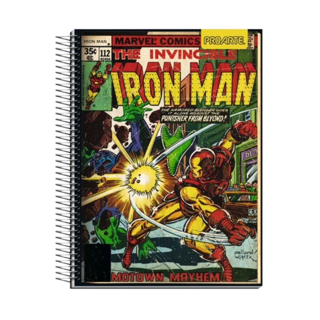 Cuaderno Triple Marvel Comic Iron Man 150 Hojas PROARTE