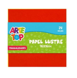 Papel Lustre Origami 16 x 16 Cms ARTE TOP