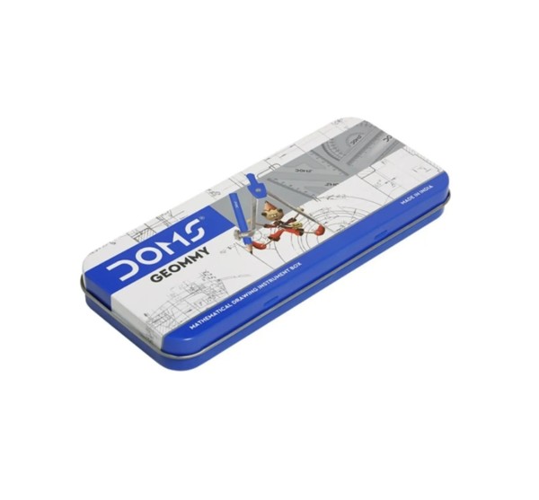 Set Estuche Metálico Geometría 9 piezas DOMS