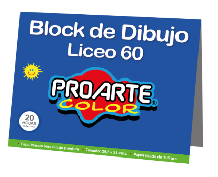 Block dibujo liceo Proarte