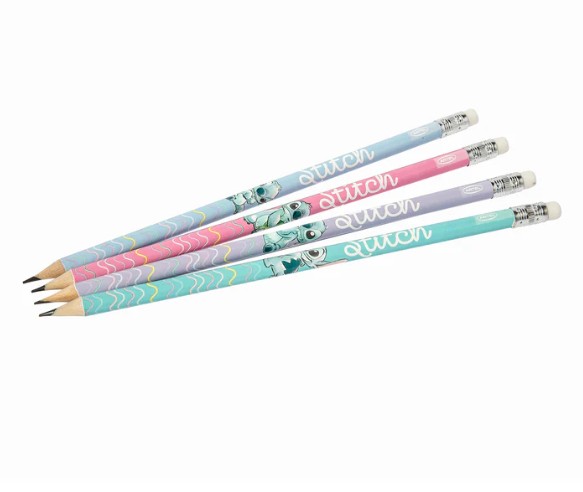 Set 4 Lápices Grafito Stitch ARTEL - Imagen 2