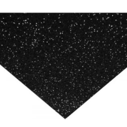Pliego Goma Eva Glitter Negro