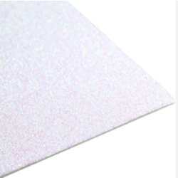 Pliego Goma Eva Glitter Blanco