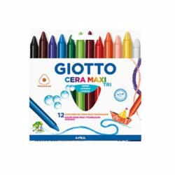 Lápices de Cera 12 Colores Maxi Tri GIOTTO