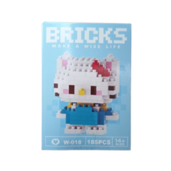 Bricks Hello Kitty 185 Piezas | Mini Bloques Armables