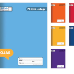 Cuaderno College Liso 7mm 80 Hojas TORRE