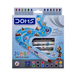 Marcadores 12 colores Jumbo DOMS