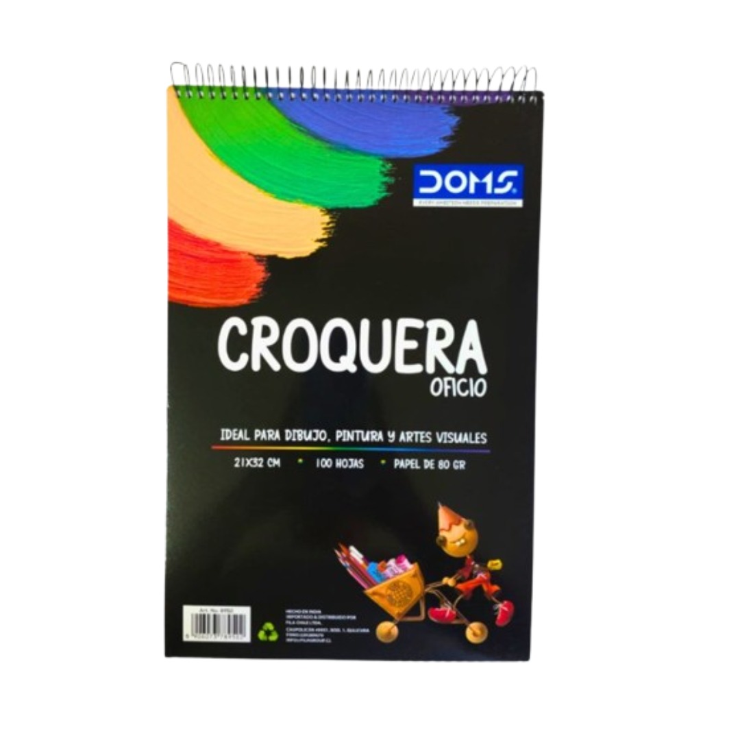 Croquera Oficio Tapa Blanda 100HJS 80GRS DOMS