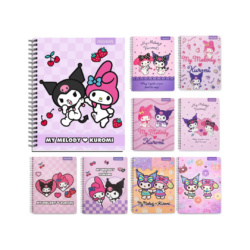 Cuaderno Universitario My Melody Y Kuromi 7mm 100 Hojas PROARTE