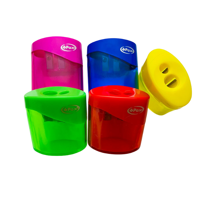 Sacapuntas Colores Doble Deposito PAX
