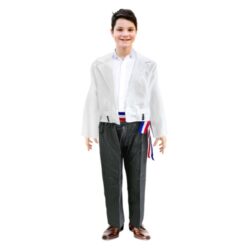 Traje De Huaso Blanco Elegante T4