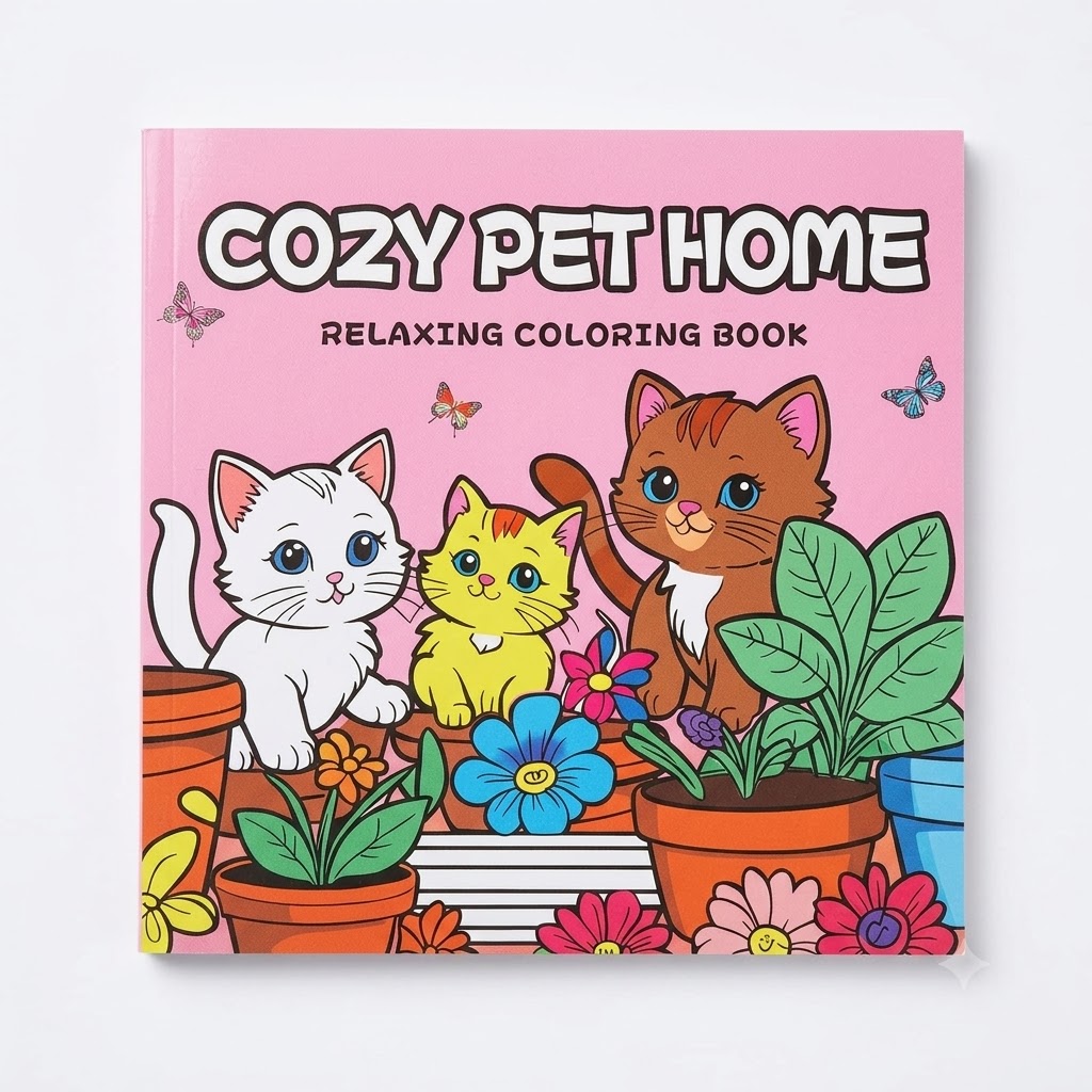 Libro Cozy Pet Home para colorear (COZY & CUTE)