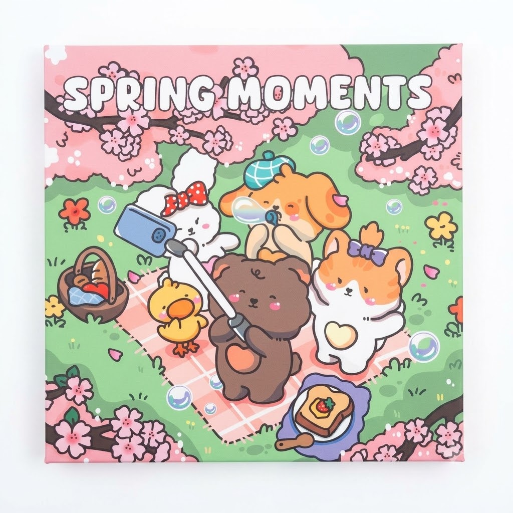 Libro Spring Moments para colorear (COZY & CUTE)